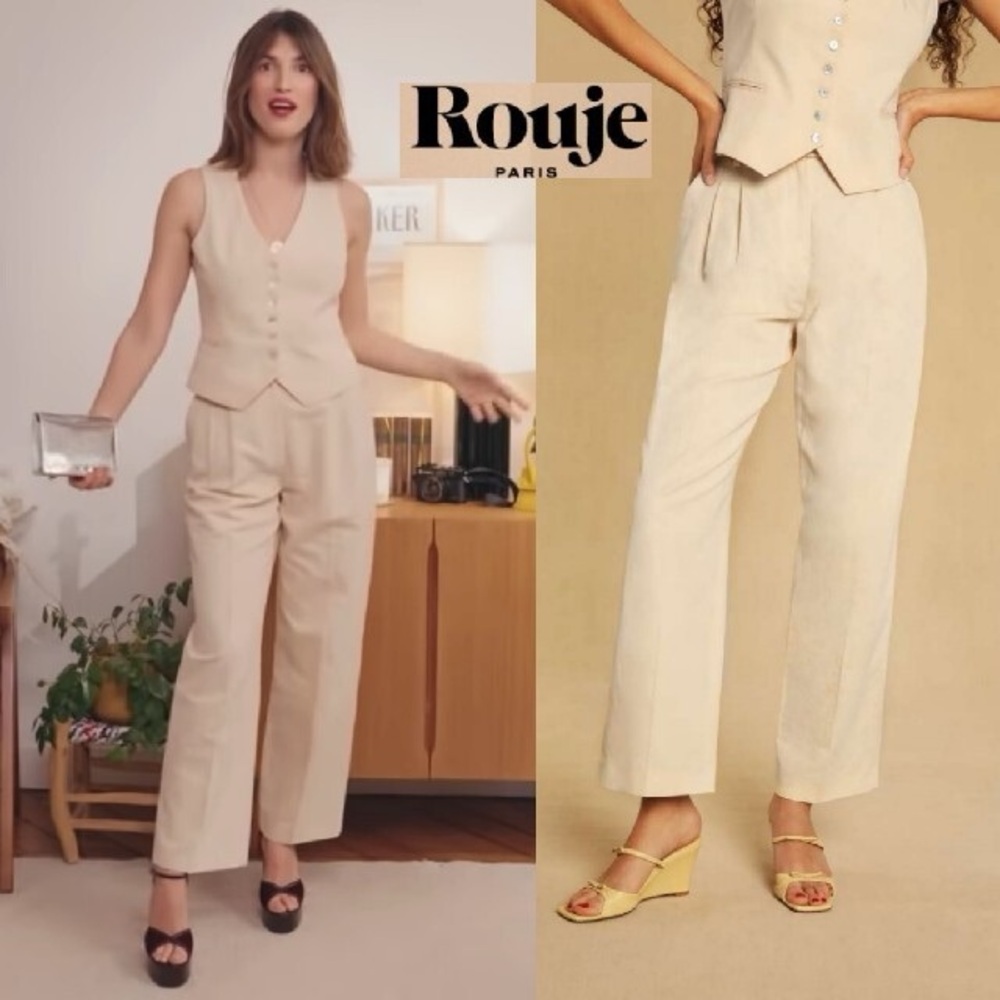 Rouje jeje pants in size 36 as seen on Jeanne Damas in Vogue